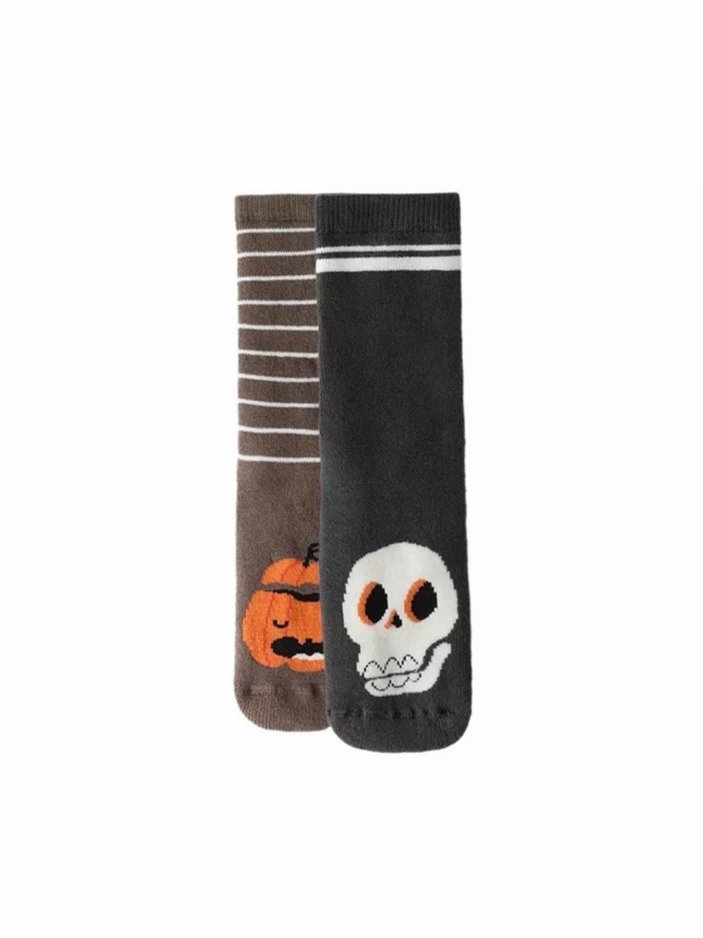 Zara TWO-PACK OF PUMPKIN AND SKULL NON-SLIP SOCKS